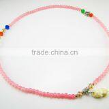 Glass Beads Charm Wrap Bangle Bracelet thumbnail-2