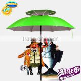 220cm 8k double canopy outdoor fishing umbrella
