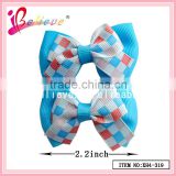 Colourful grosgrain ribbon bow hair clips,factory wholesale pull bow ribbon