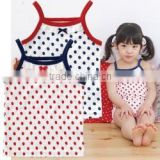 wholesale japanese cute underwear products hot selling item inner kids wear clothing camisole high quality polka dot pattern