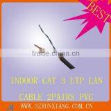 Lan Cable cat 3 utp indoor 2 pairs