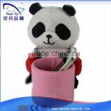 lovely panda plush Pen container SOFT pencil case stuffed phone holder
