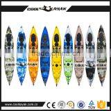 Single Fishing Canoe With Rudder System Paddle Rowing Kayak Quality Choice thumbnail-6