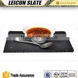 Black Good Quality Food Slate Plate for Resturante thumbnail-3