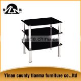 living room furniture black cheap tempered glss tv stand