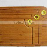 Three Size Bamboo Cutting Board With Silicon Handle thumbnail-2