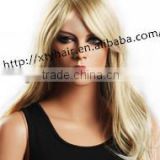 alibaba express wholesale synthetic hair wigs beautiful blond body wave hair fashion lady's hair long wig