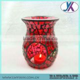 Mosaic tart burner/oil burner/tart warmer12/tealight with candle/candle holder