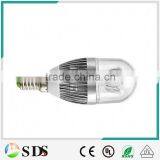 LED Candle Bulb Silver 3W E14 Dimmable Led Candle Bulb Warm White High Power Candle Light thumbnail-1