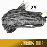High Quality Free Modeling Synthetic Hair 24inch 120g Cubic Twist Senegalese Twist Braid thumbnail-4