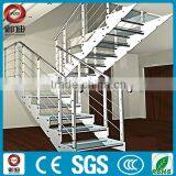 YUDI Steel Glass Straight Stairs for Home Prefabricated Made in China thumbnail-4