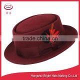 Porkpie or Pig Pie Pork Pie 100% Wool Felt Hats thumbnail-1