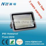 250W Outdoor IP65 LED Flood Light with Meanwell Power Supply 3 years warranty