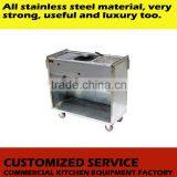 Commercial Stainless Steel Multifunctional Snack Car With Griddle ,fryer and Oden thumbnail-2