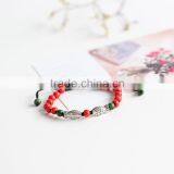 Japanese and Korean Style Jewelry Double Fishes Ceramic Beads Bracelet Animal Stone Bracelets for Smart Girls thumbnail-1