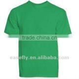 100% cotton round neck blank green tshirt(180gsm)