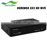 Newest Herobox Ex3 Hd Tv Box Dvb-s2/c/t2 Triple Tuner Receiver