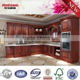 2016 NEW Red Classical PVC Kitchen Cabinet thumbnail-1