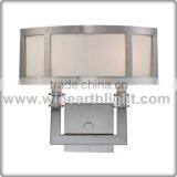 UL CUL Listed 2 Light Bed Room Hotel Antique Wall Lamp With Fabric Shade W40314 thumbnail-1