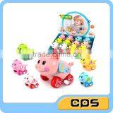 Plastic Wind up Pig Toy in Display Box thumbnail-1