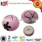 Fancy Round Fabric Button, Fabric Toggle Buttons for Kids thumbnail-1