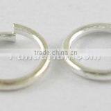 JumpRings, Close but Unsoldered, Brass, Silver Color, About 5mm in Diameter, 1mm Thick, About 6000pcs/500g(JRC5MM-S) thumbnail-1