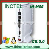 Thin box client with 4 USB ports Windows 7 Server 2008 Linux Ubuntu widescreen touchscreen