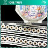 Silver Gold Gunmetal Dome Stud Black Velvet Beaded Trimming thumbnail-6