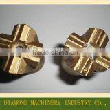 Cross Bit, 7 Degree Tapered Cross Bit, Hex19/ Hex22/ Hex25 Tapered Rod Bit