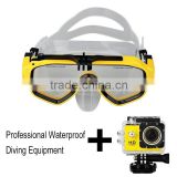 hotselling video goggles ,funny swimming goggles, diving mask for sj4000 sport camera