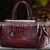 Wenzhou Leather With Crocodile Skin for Handbag thumbnail-1