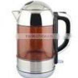 1.5L Anti-hot Plastic Glass Electric Tea and Water Kettle thumbnail-5