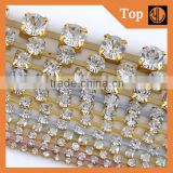 high quality wholesale transparent roll rhinestone rhinestone cup trimming design for shoes