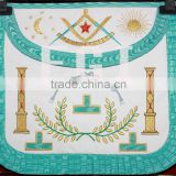 Master Apron, Hand Embroidery Masonic Apron Masonic Grand Lodge