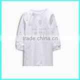 Top Quality Cheap Infant Clothing Baby Rompers White Baby Sleepers With Feet thumbnail-2