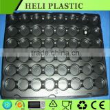 Black PS electronic components packaging plastic tray