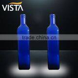 Square Dark Green Olive Oil Glass Bottle thumbnail-2