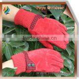 Purple Pig Suede Glove for Ladies