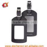 Black Travel Accessories Luggage Tag Identifier With Name Card