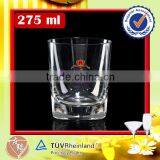 Trangle bottom round top drinking glass whisky cups 9.7oz