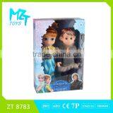 2016 New !Eco-friendly Vinyl 12 Inch Elsa and Anna Princess and Kristoff Prince Set Barbie Doll thumbnail-2