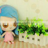 Carephilly Authorize Customize Stuffed Human Doll Long Hair Girl 4.65" Soft Plush Toy For Branding thumbnail-2