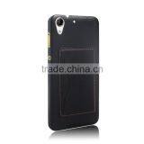 Best Selling Products Credit Card Slots Leather Back Cover Case Stand Case for Htc Desire 728 Wholesale