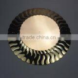6"Plastic Disposable Gold Dinner Plate With Folwer Brim thumbnail-2