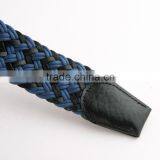 New Produce Purple Cotton Brown Leather Weave Belt for Man thumbnail-6