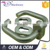 Modern Simple Stainless Steel Tube Door Handle With Oval Escutcheon thumbnail-3