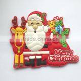 Small MOQ Cheap Rubber 3d Soft Pvc Souvenir Custom Christmas Fridge Magnet