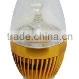China Manufacturer Transparent Glass 3w Led Light Candle Lights