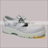 Hollow-out Clean Room Shoes Steel Toe, White Safety Shoe Work Shoes SA-6116