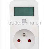 France Energy Electricity Usage Watt Calculator Monitor Plug-in Power Consumption LED Digital Power Electrical Power Meter thumbnail-2